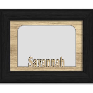 Savannah | Georgien | Hometown City Bilderrahmen | Urlaub, Reise, Familie, Jahrestag Geschenk | 5x7 Tabletop-Rahmen für 4x6-Foto