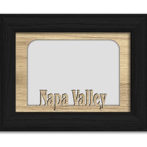 Napa Valley | Californië | Woonplaats stad fotolijst | Vakantie, reizen, familie, jubileumcadeau | 5 x 7 tafelbladlijst voor 4 x 6-foto