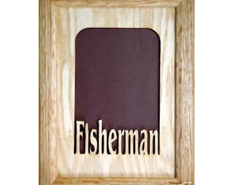 Fisherman Tabletop Picture Frame - Holds 4x6 Photo - Multiple Color Options