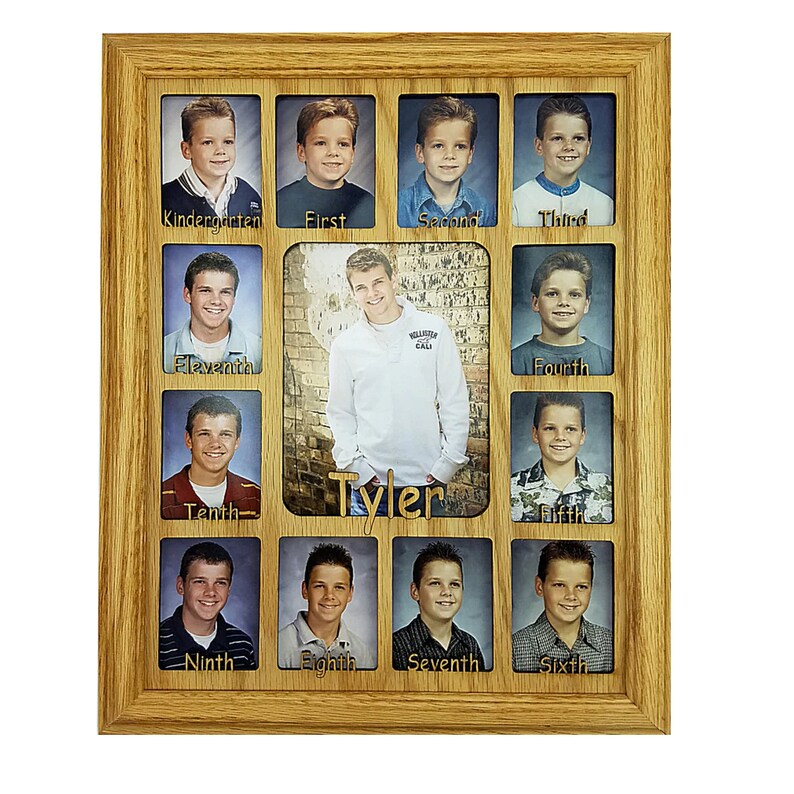 School Years Picture Frame Personalized With Any Name 10 Etsy