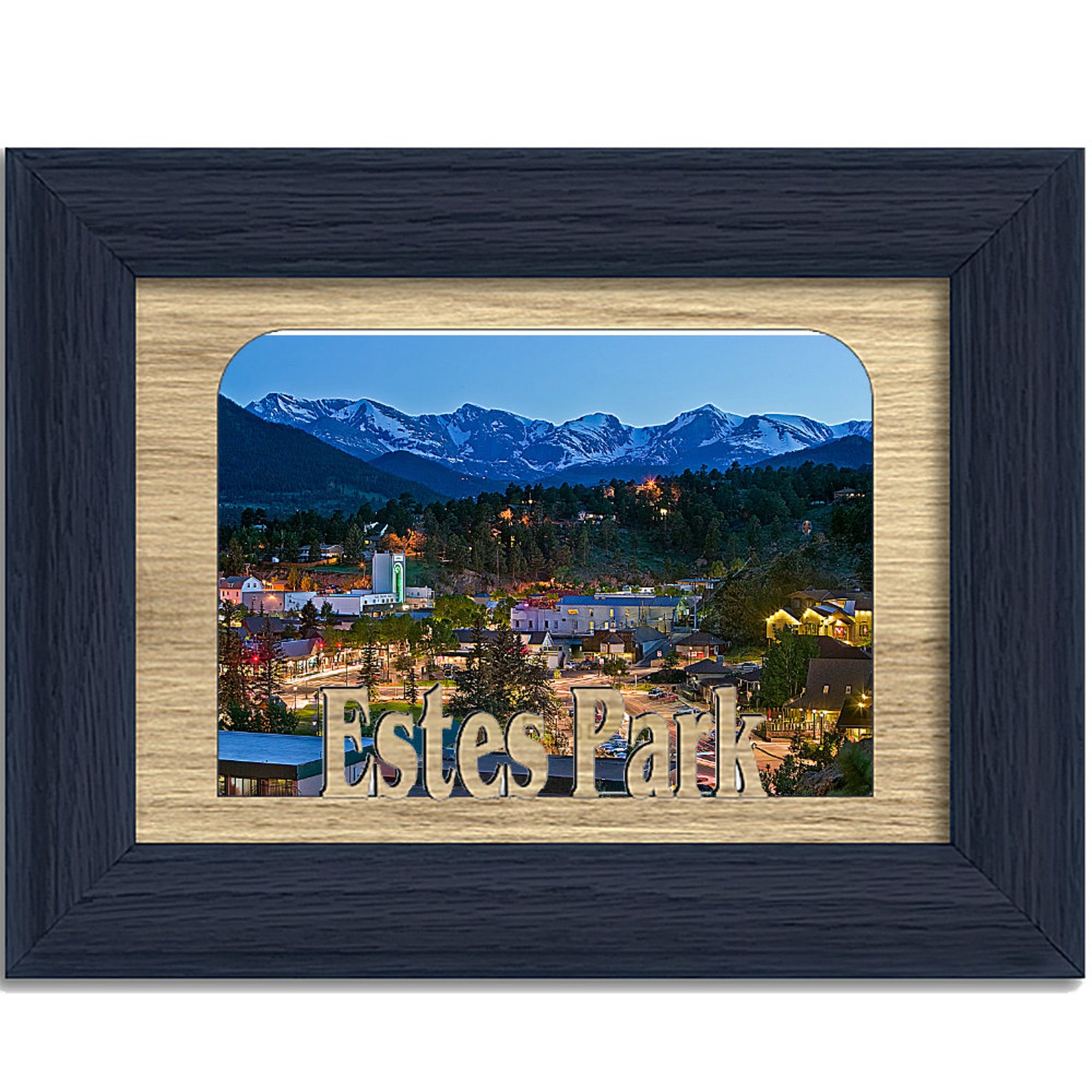 Estes Park Colorado Hometown City Picture Frame Etsy