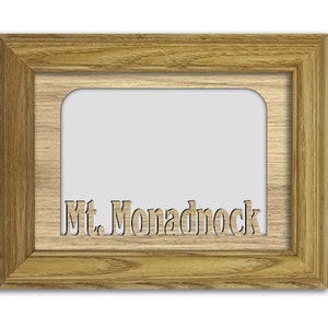 Mt. Monadnock | Hometown City Picture Frame | Vacation, Travel, Family, Anniversary Gift | 5x7 Tabletop Frame for 4x6 Photo