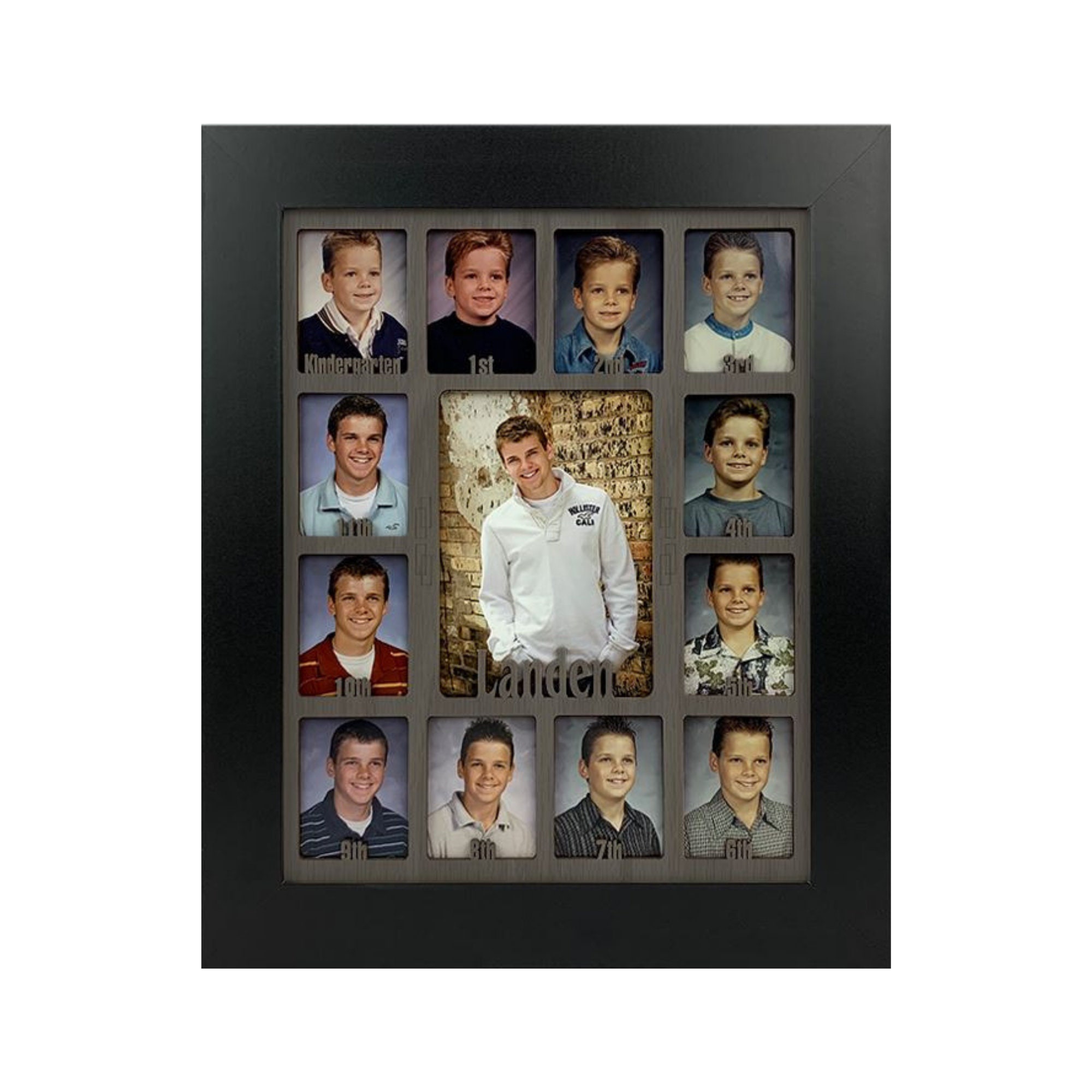 School Years Picture Frame Personalized Holds Twelve Etsy