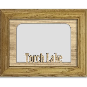 Torch Lake | Michigan | Hometown City Picture Frame | Vacation, Travel, Family, Anniversary Gift | 5x7 Tabletop Frame for 4x6 Photo