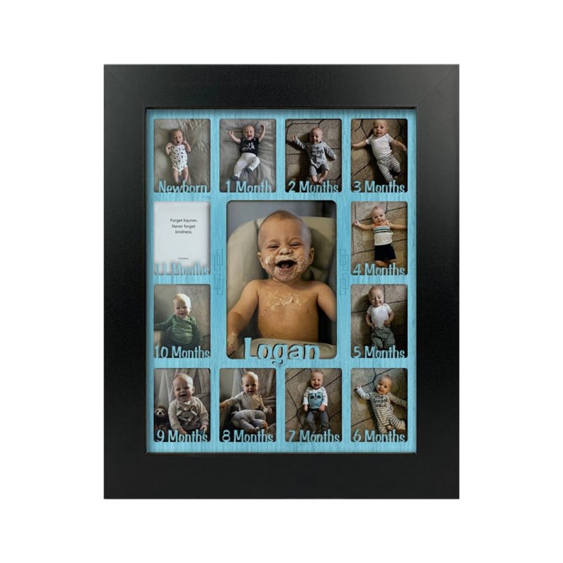 Baby First Year Personalized Frame Holds Twelve 2.5 X Etsy