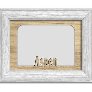 Aspen |  Colorado | Hometown City Picture Frame | Vacation, Travel, Family, Anniversary Gift | 5x7 Tabletop Frame for 4x6 Photo