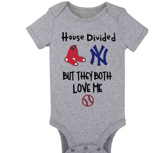 House Divided Babysuit Yankees Red Sox Phillies Cubs Baby 