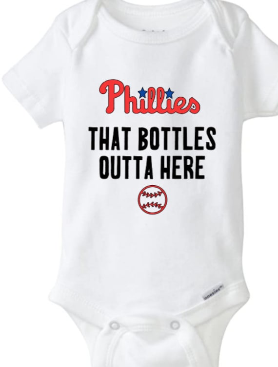 Philadelphia Baby Bodysuit. Phillies Eagles Sixers Flyers 