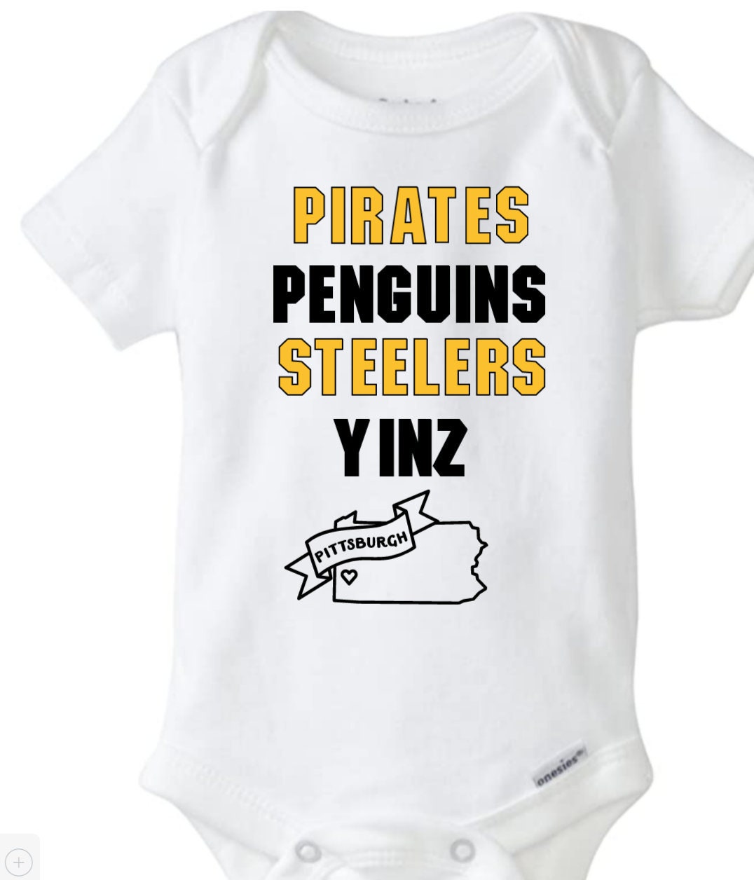 Pittsburgh Baby Pirates,Steelers,Penguins,Yinz baby sports gift,  baby shower gift, Kid gift, Unisex gift