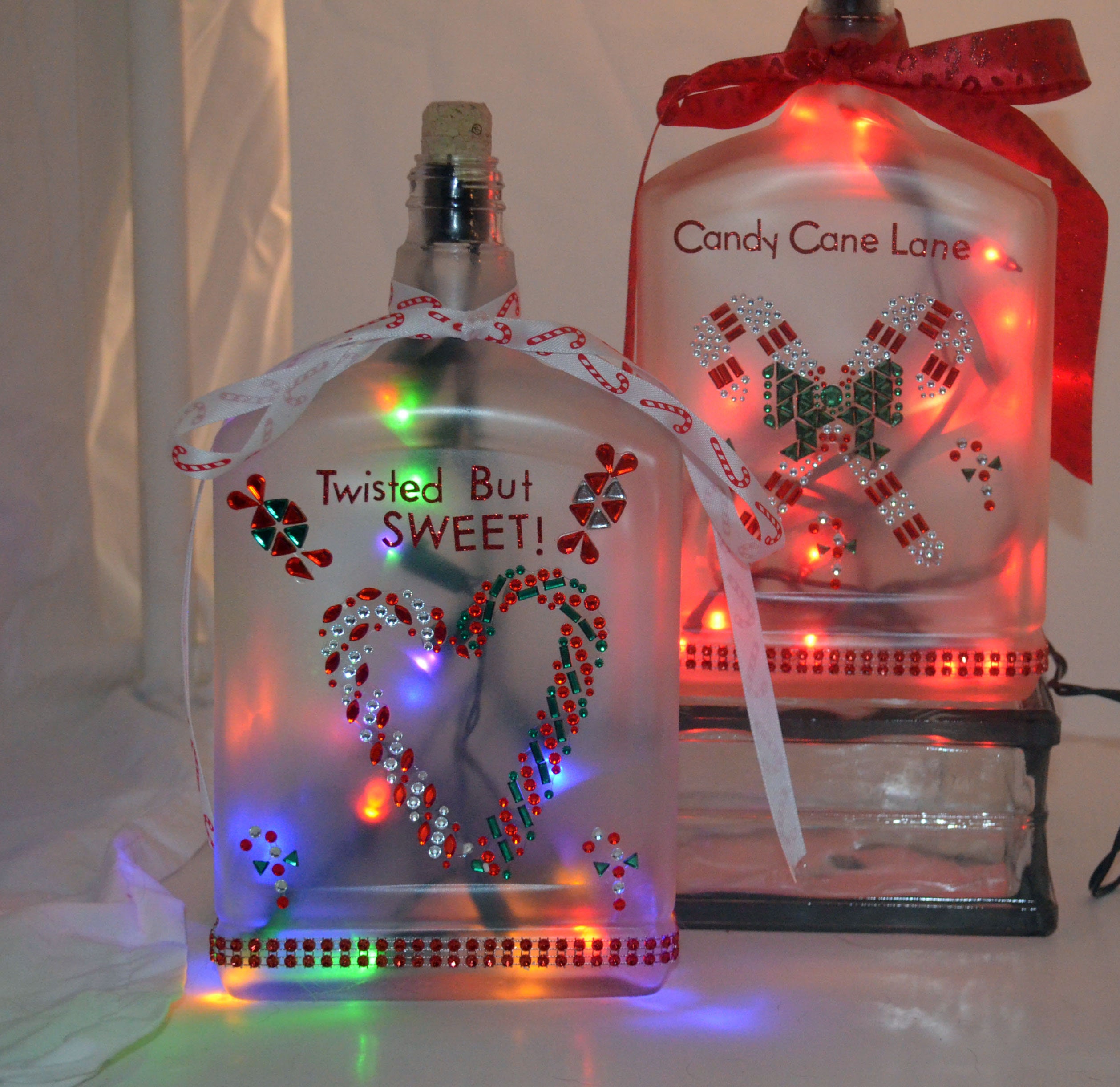 Holiday Wine bottle light Christmas wine bottle light wine Etsy