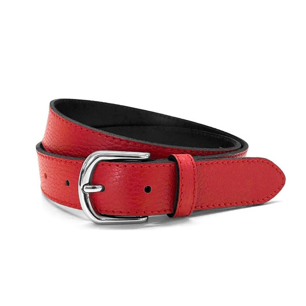 red leather belt women belt nappa leather jeans belt
