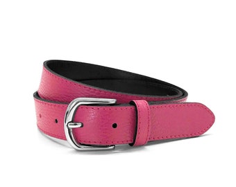 レビュー高評価アイテム特集｜ファッション通販 Leather Belt Women Pink Nappa Leather Jeans Belt - Etsy 小物