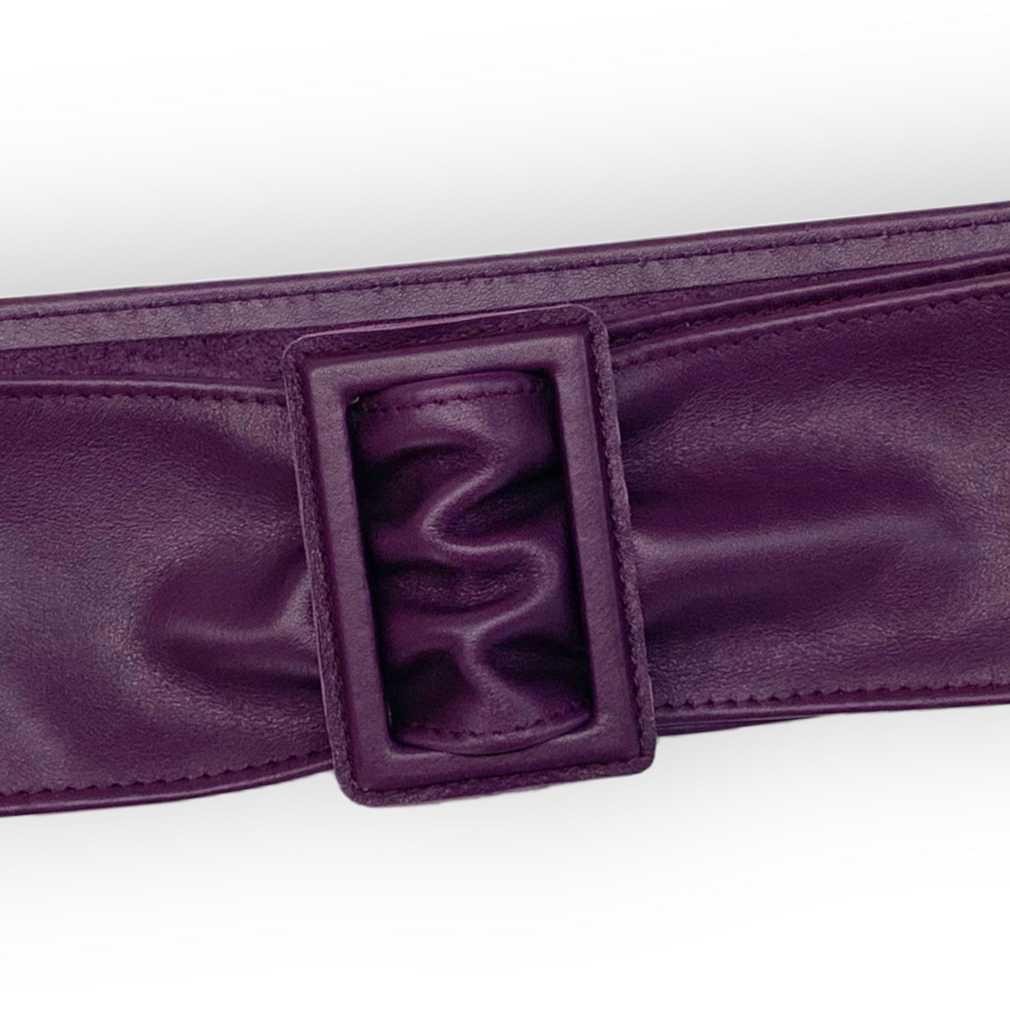 Leather Belt Ladies Wide Waist Belt Made of Soft Nappa 