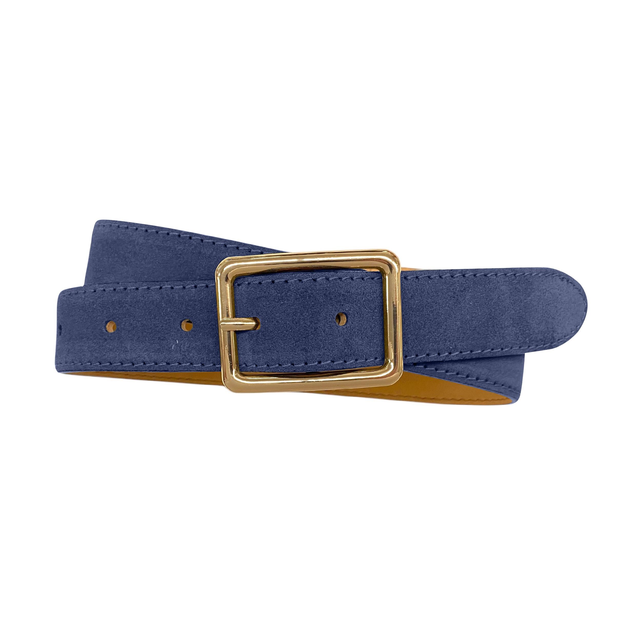 Italian Navy Blue Womens Belt - Etsy display picture 3