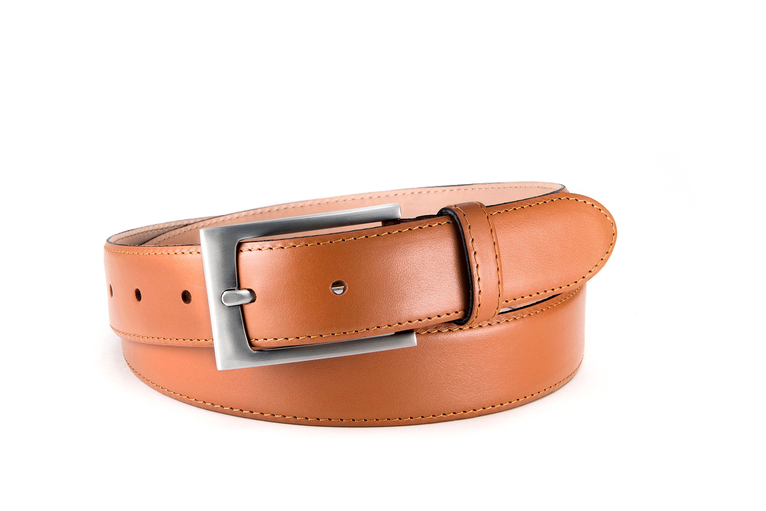 Mens leather belt light brown tan dress belt elegant belt for Etsy