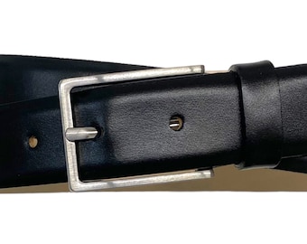 Minimalist men's suit belt, 3 cm wide, Style #Firenze