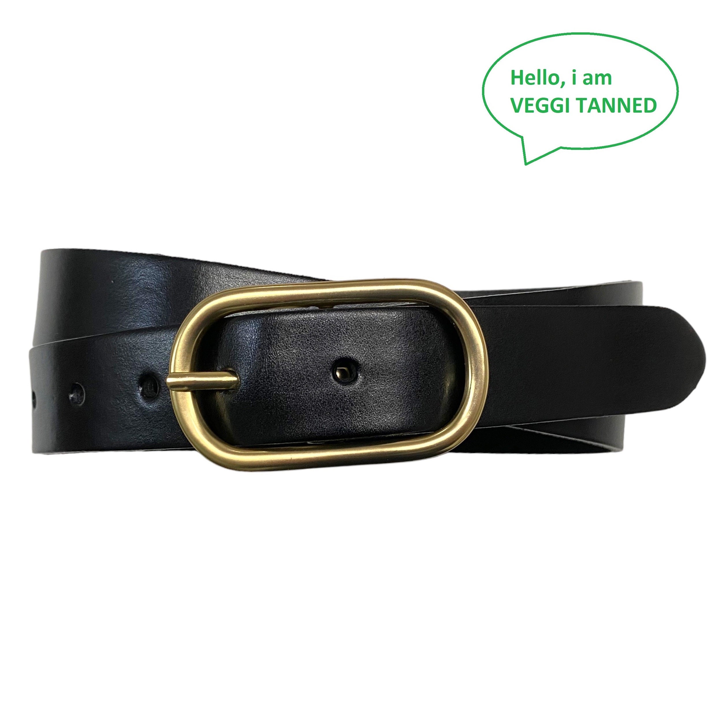 5435 Women\'s Black Belts With Gold Buckle Elegant Leather Waist Belt Ladies Buy Women main image 2