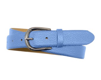 Women's belt, leather belt made of soft cowhide, belt made of nappa leather, belt is made to measure, color and length as desired