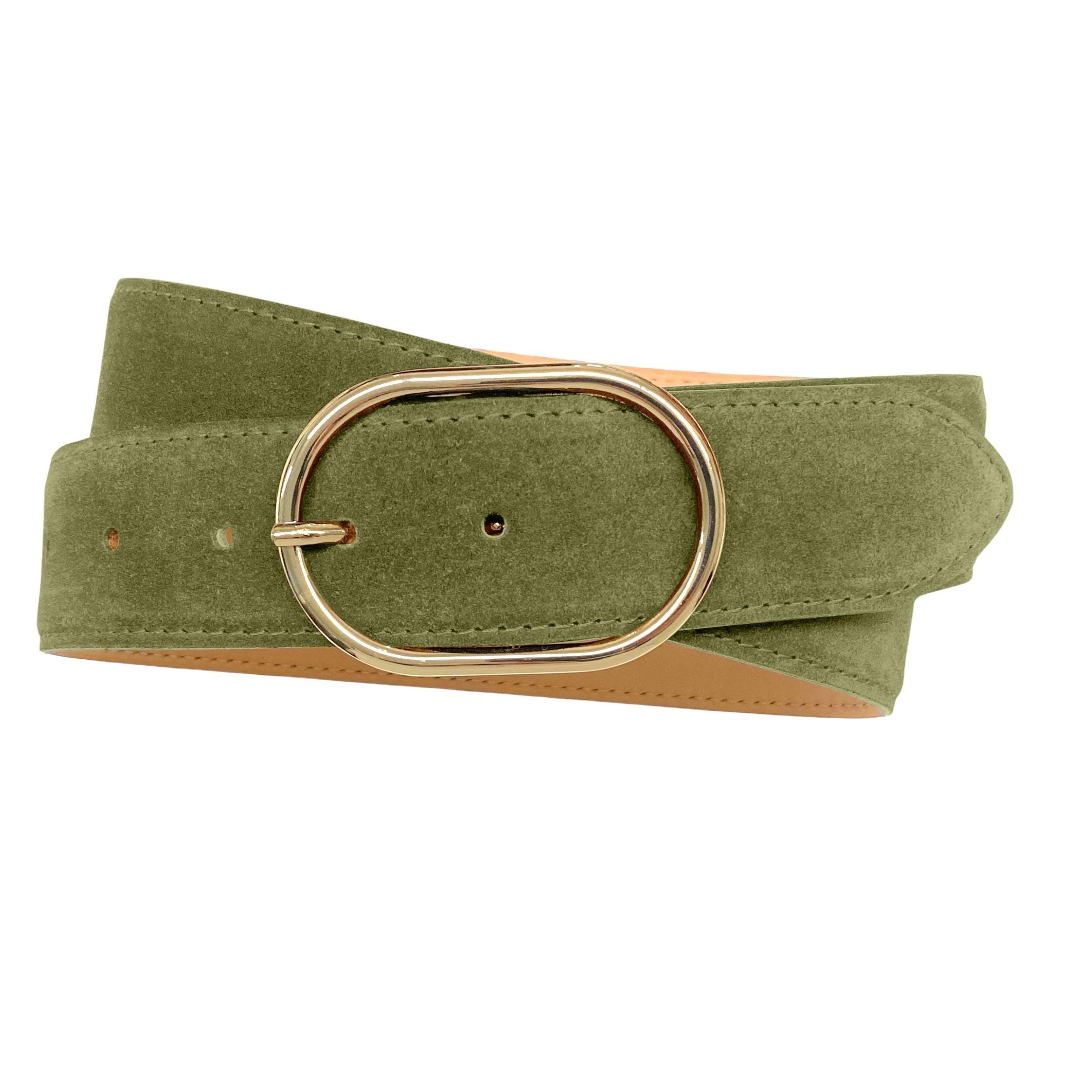 【関税・送料込】Suede Tasseled Detailed Leather Belts Women's Leather Belt Suede Belt With Gold Buckle / Design