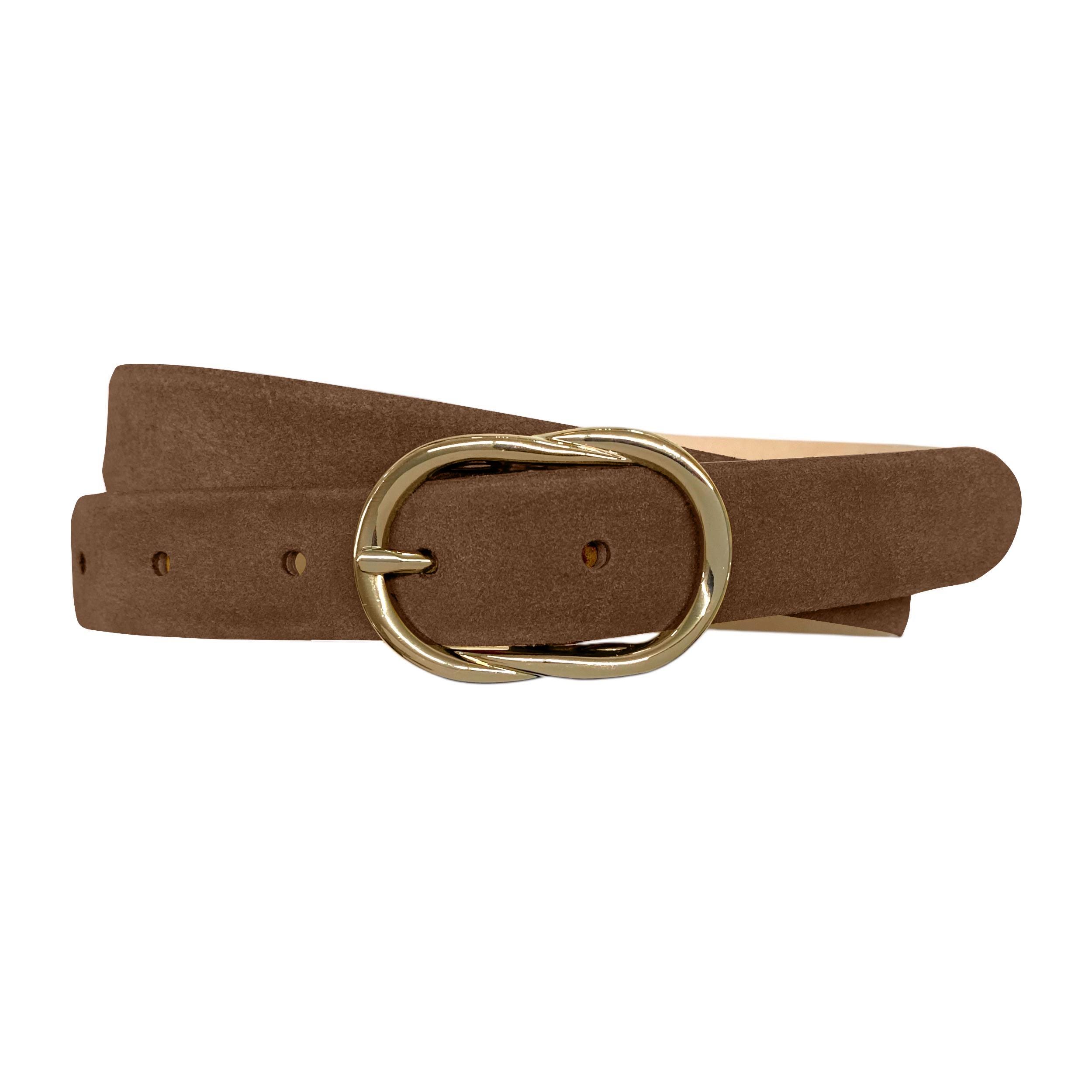 Leather Belt Ladies Belt Suede Leather Buckle Gold - Etsy display picture 3