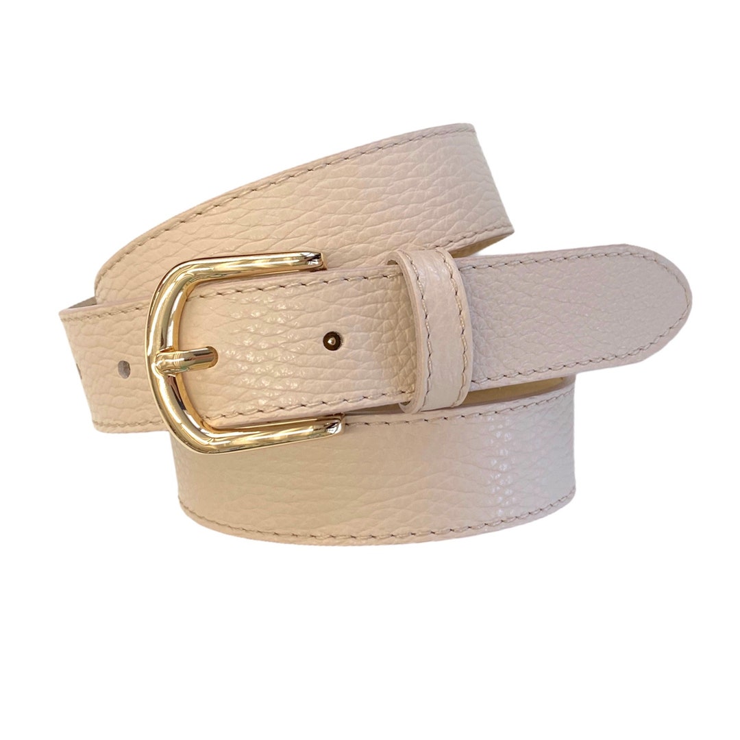 Cinturón Encanto De Cuero Para Mujer Chapa Jaguar Miel Vélez Color Marrón Claro Talla L