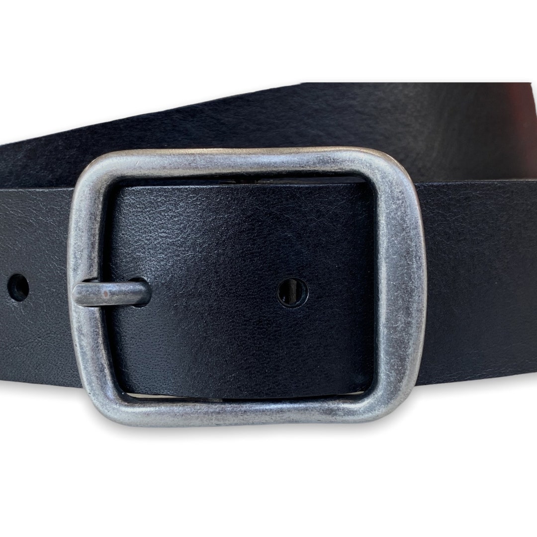 Belt Leather Men Belt Black Jeans Belt - Etsy