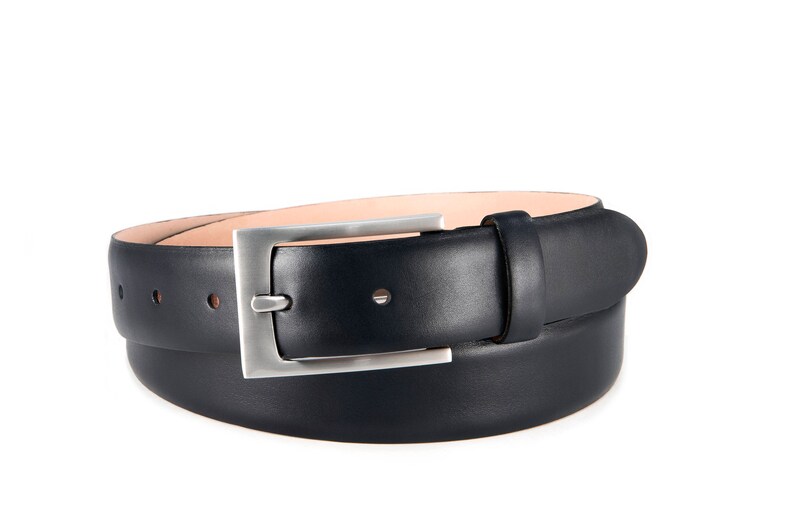 Mens Leather Belt Black Dress Belt Elegant Belt for Men Finest Etsy