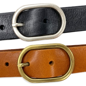 Leather belt ladies jeans belt belt soft full grain cowhide high quality leather belt image 2