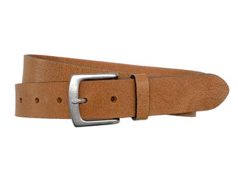 Leather Belt Men Buffalo Leather Sturdy Men's Belt Jeans Belt