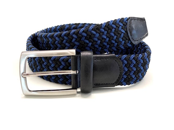 Elastic braided mens belt stretch belt | Etsy