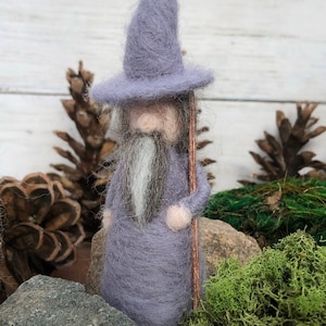 Needle Felted Gandalf The Grey Wizard