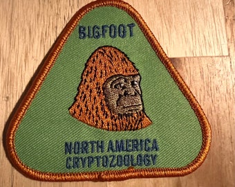 Bigfoot Cryptid series - cryptozoology embroidered patch supernatural sasquatch