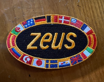 Klasyczny, vintage'owy rower kolarski Zeus z haftowaną naszywką