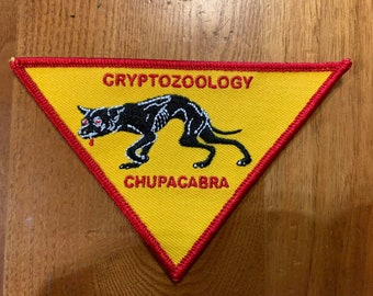 Chupacabra Cryptozoology embroidered patch - FCO Cryptid series