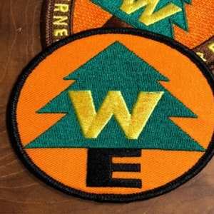 Wilderness Explorer embroidered patch, new embroidered WE image 2