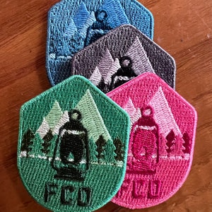 FCO nature & Lantern patch Outdoor Ambassador... green, pink, and blue