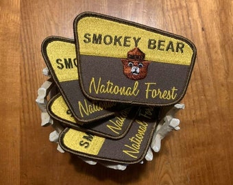 Smokey Bear National Forest Aufnäher mit stickigem Smokey!