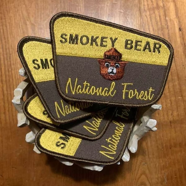 Smokey Bear National Forest Aufnäher mit stickigem Smokey!