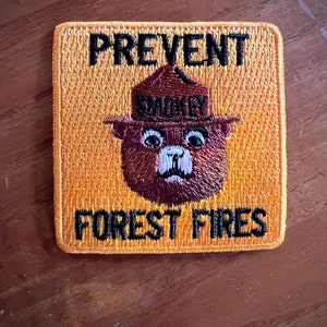Smokey Bear, Prevent Forest Fires collectible embroidered patch