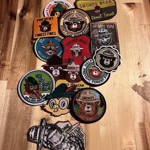 New Smokey Bear, Woodsy Owl, Ranger Rick Collection of patches 15 patches in all! plus extras