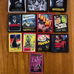 Sci-fi Science fiction classic horror film movie patch set