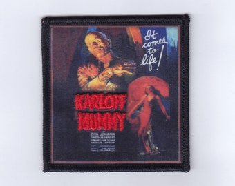 Mummy Boris Karloff sci-fi embroidered patch science fiction classic horror movie