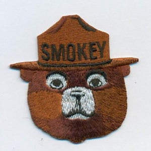 Smokey Bear-Patch, 2,5 Zoll hoch, ausgezeichnetes Detail für den Sammler. Bild 4