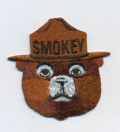 Smokey Bear patch, 2.5 inches high, excellent detail for the collecto…