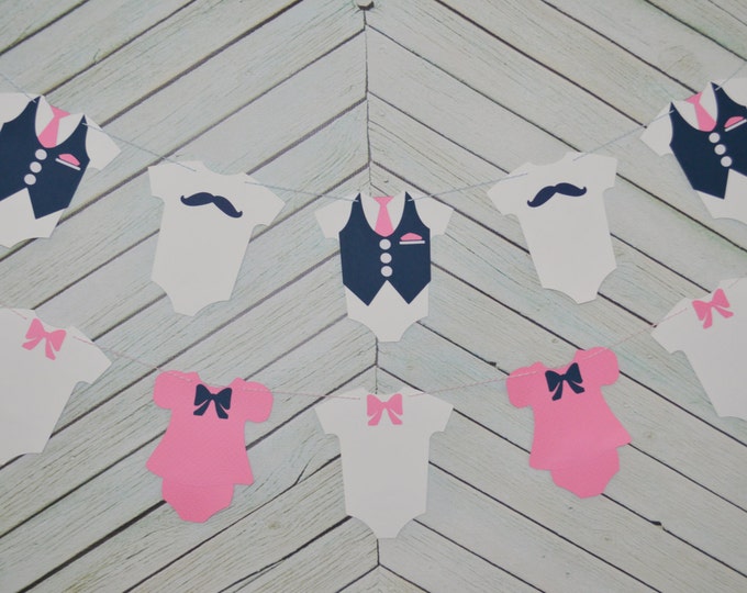 Gender Reveal Banner set custom colors Etsy