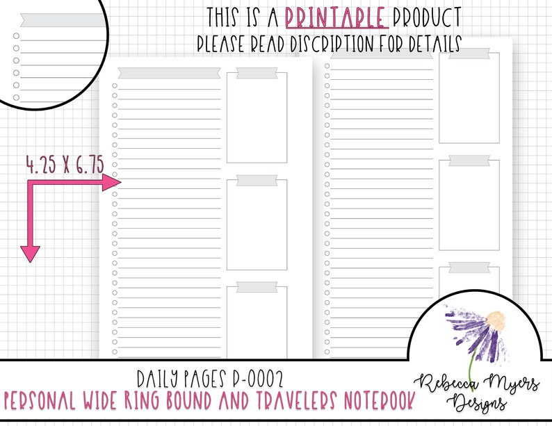 Person Broad B6 Printable Everyday Planner Web site Ring Certain Travellers Laptop P-0002 picture regarding Daily Planner Page named Unique Large B6 Printable Each day Planner Website page Ring Sure Vacationers Laptop P-0002