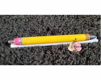 Epoxy Pen Ready to Ship - Teacher Pencil Style