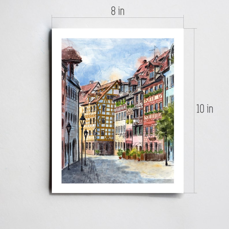 Nuremberg Art Print Germany Wall Art Bavaria Print Nuremberg - Etsy