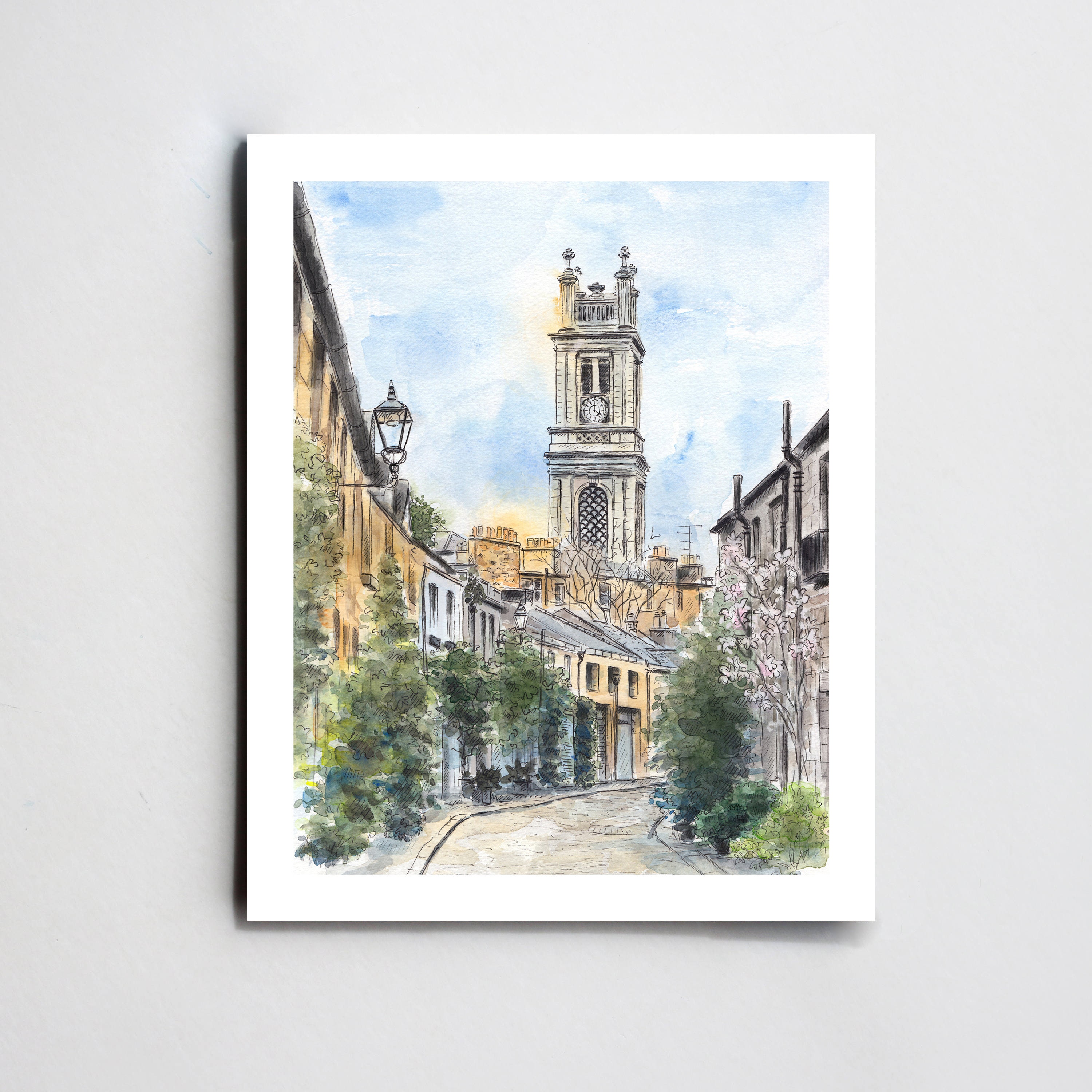Edinburgh Scotland Art Print: Stockbridge Watercolor Illustration - Etsy
