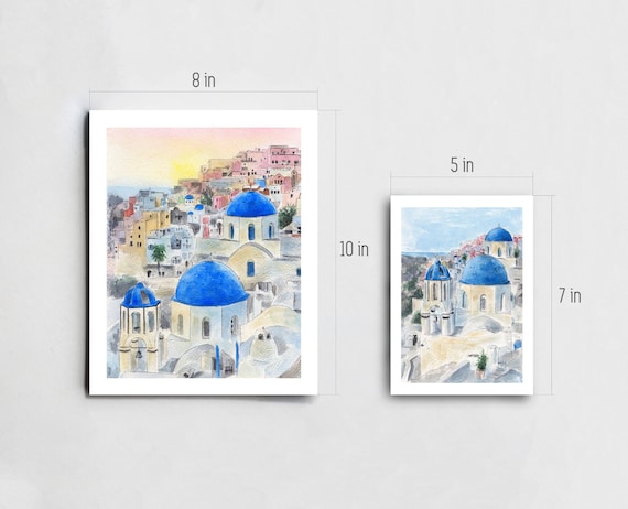 シドニーオペラハウスのプリント：水彩画のオーストラリアアート